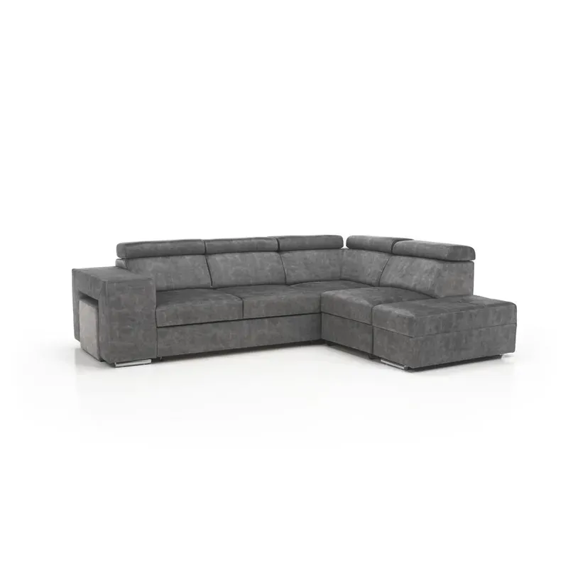 Casa si Gradina - Mobilier - Canapele si coltare - Coltare - Set canapea, gri, pe dreapta, MALAGA - Infinity.ro