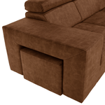 Casa si Gradina - Mobilier - Canapele si coltare - Coltare - Set canapea, maro, pe dreapta, MALAGA - Infinity.ro
