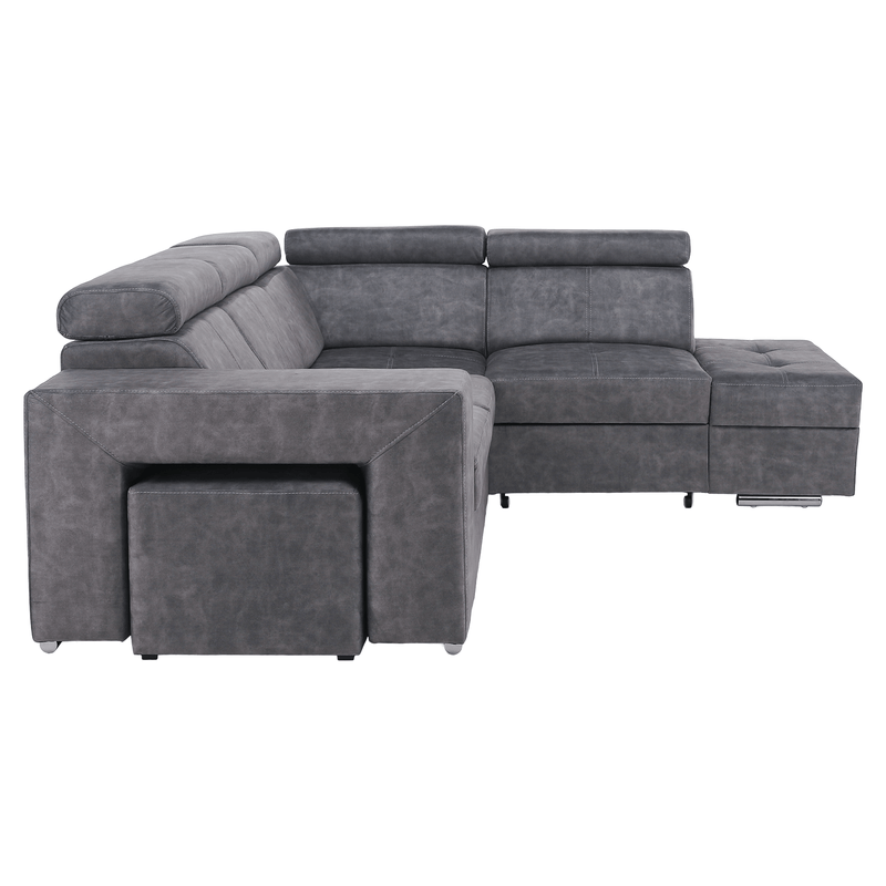 Casa si Gradina - Mobilier - Canapele si coltare - Coltare - Set canapea, gri, pe dreapta, MALAGA - Infinity.ro