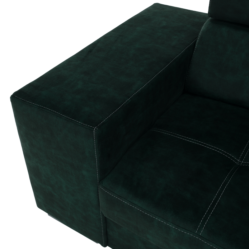 Casa si Gradina - Mobilier - Canapele si coltare - Coltare - Set canapea, smarald, pe dreapta, MALAGA BIG - Infinity.ro