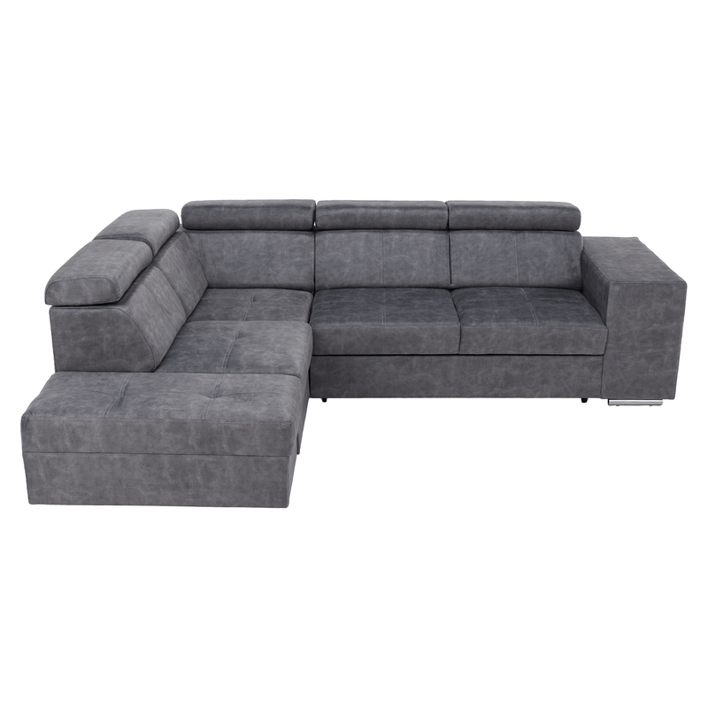 Casa si Gradina - Mobilier - Canapele si coltare - Coltare - Set canapea, gri, pe stanga, MALAGA - Infinity.ro