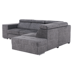 Casa si Gradina - Mobilier - Canapele si coltare - Coltare - Set canapea, gri, pe dreapta, MALAGA - Infinity.ro