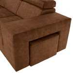 Casa si Gradina - Mobilier - Canapele si coltare - Coltare - Set canapea, maro, pe stanga, MALAGA - Infinity.ro
