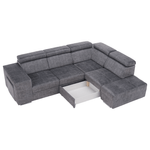 Casa si Gradina - Mobilier - Canapele si coltare - Coltare - Set canapea, gri, pe dreapta, MALAGA - Infinity.ro