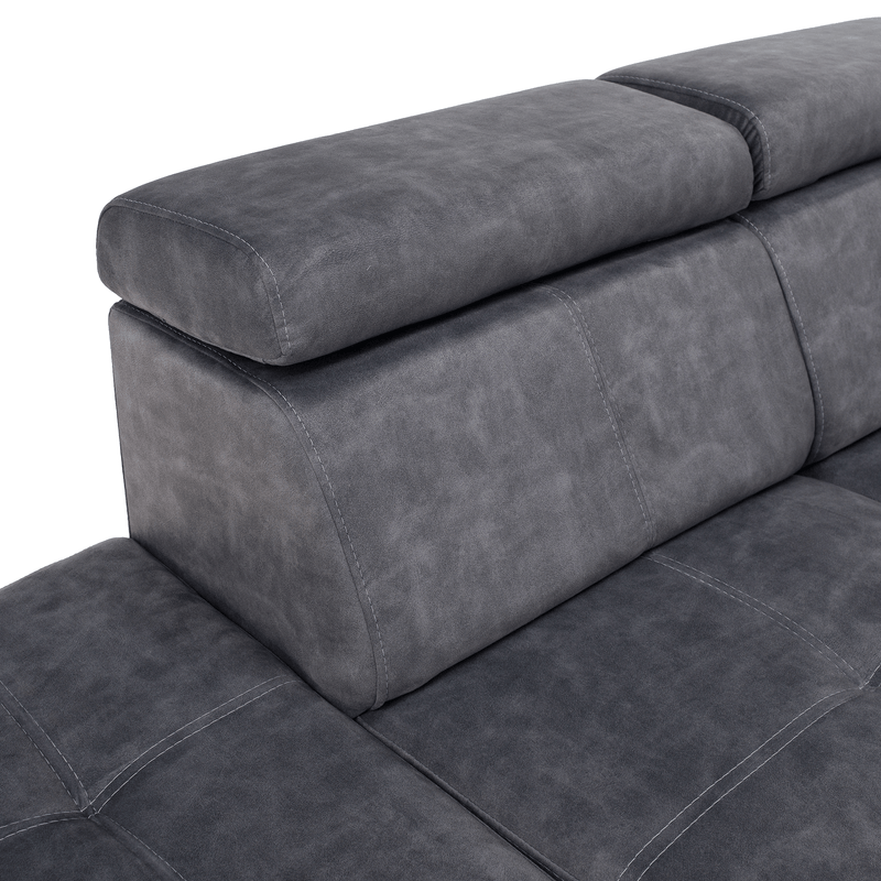 Casa si Gradina - Mobilier - Canapele si coltare - Coltare - Set canapea, gri, pe stanga, MALAGA - Infinity.ro