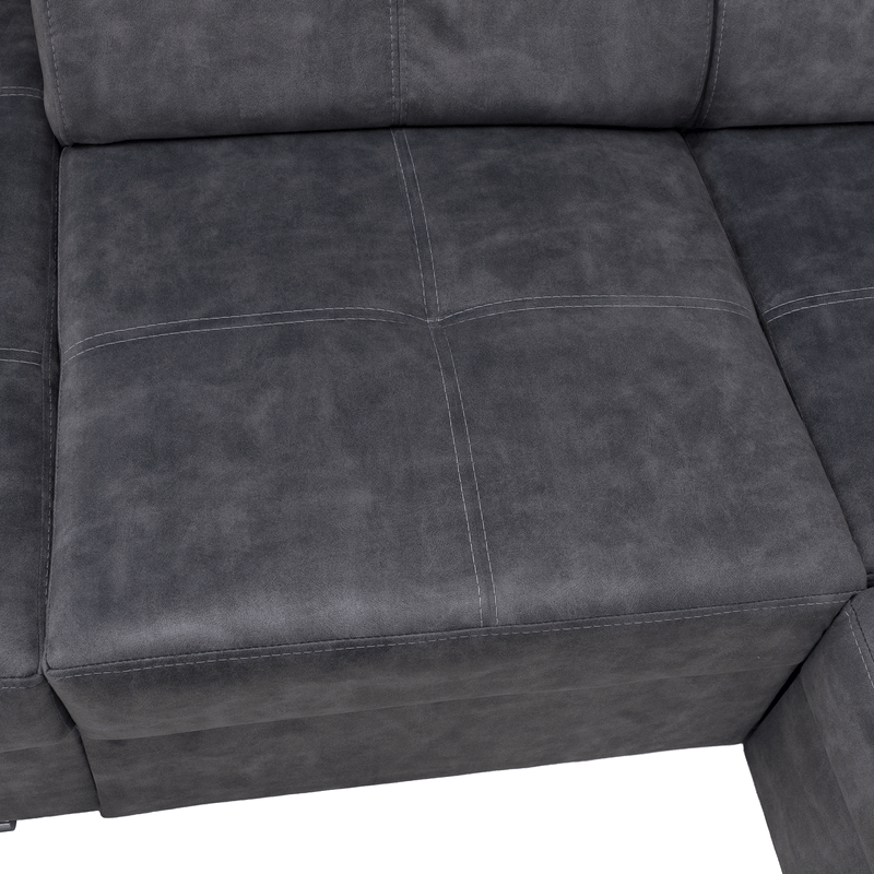 Casa si Gradina - Mobilier - Canapele si coltare - Coltare - Set canapea, gri, pe stanga, MALAGA - Infinity.ro