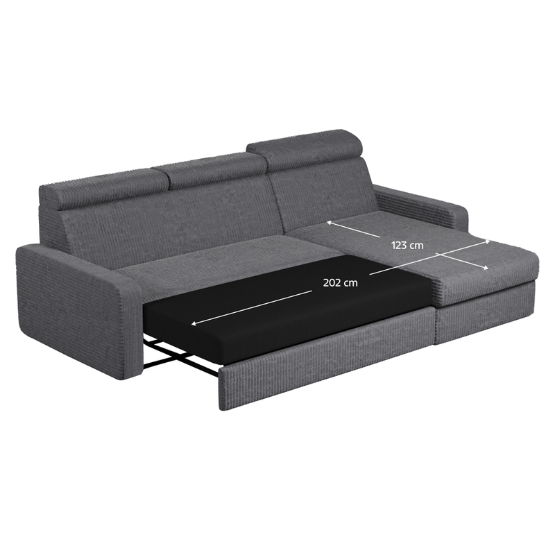 Casa si Gradina - Mobilier - Canapele si coltare - Coltare - Set canapea de colt, gri, pe dreapta, MORA ROH - Infinity.ro
