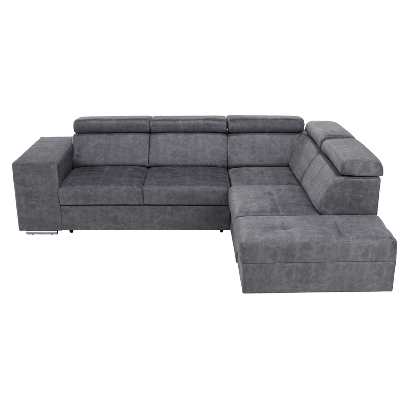 Casa si Gradina - Mobilier - Canapele si coltare - Coltare - Set canapea, gri, pe dreapta, MALAGA - Infinity.ro