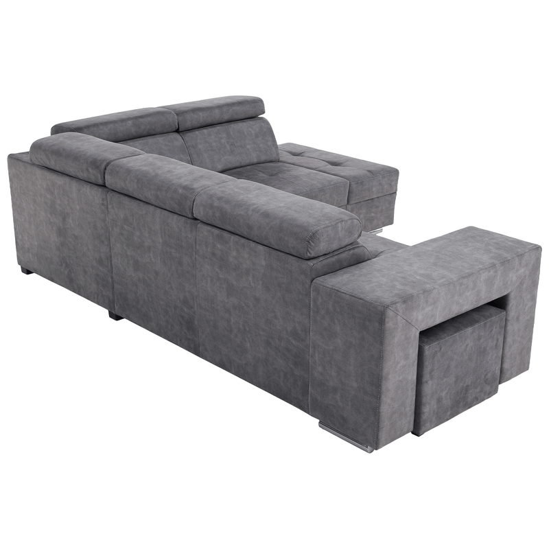 Casa si Gradina - Mobilier - Canapele si coltare - Coltare - Set canapea, gri, pe dreapta, MALAGA - Infinity.ro