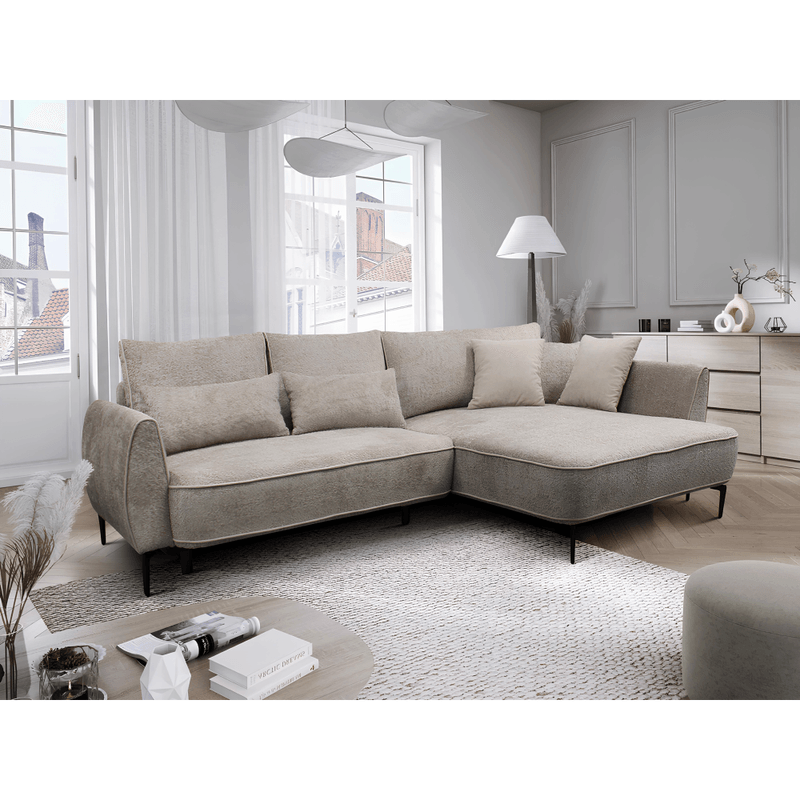 Casa si Gradina - Mobilier - Canapele si coltare - Coltare - Set canapea, gri-bej Taupe, pe dreapta, MURIEL ROH - Infinity.ro