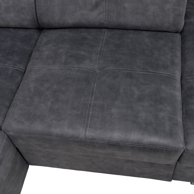 Casa si Gradina - Mobilier - Canapele si coltare - Coltare - Set canapea, gri, pe dreapta, MALAGA - Infinity.ro