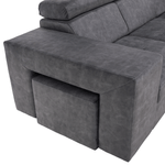 Casa si Gradina - Mobilier - Canapele si coltare - Coltare - Set canapea, gri, pe dreapta, MALAGA - Infinity.ro