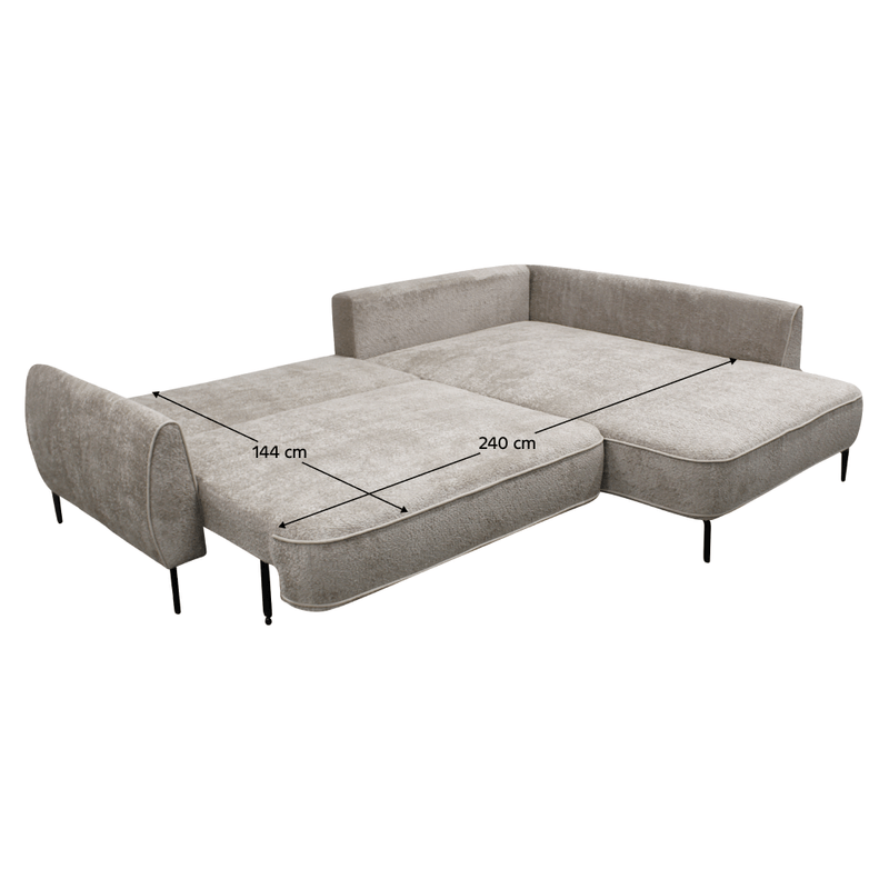 Casa si Gradina - Mobilier - Canapele si coltare - Coltare - Set canapea, gri-bej Taupe, pe dreapta, MURIEL ROH - Infinity.ro