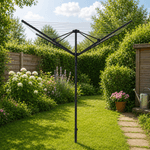 Market - Spalare si intretinere rufe - Uscatoare de rufe si accesorii - Uscator de haine de gradina, negru, 45 m, ROTARY NEW TYP 3 - Infinity.ro