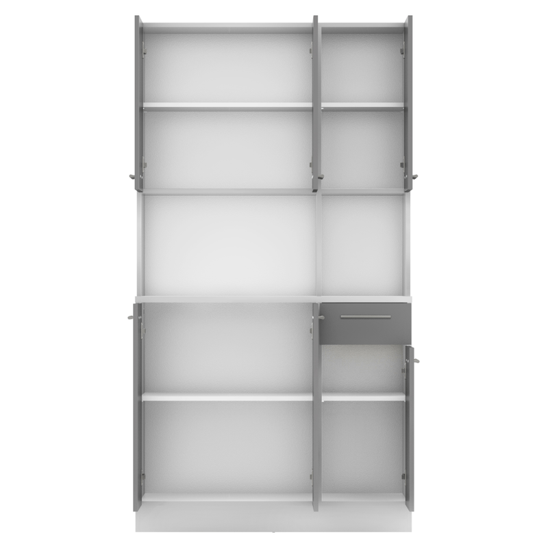 Casa si Gradina - Mobilier - Comode si corpuri - Corpuri bucatarie - Dulap de bucatarie cu sase usi, alb/grafit, PELION NEW - Infinity.ro