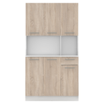 Casa si Gradina - Mobilier - Comode si corpuri - Corpuri bucatarie - Dulap de bucatarie cu sase usi, alb/stejar sonoma, PELION NEW - Infinity.ro