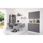 Casa si Gradina - Mobilier - Comode si corpuri - Corpuri bucatarie - Dulap de bucatarie cu sase usi, alb/grafit, PELION NEW - Infinity.ro