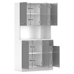 Casa si Gradina - Mobilier - Comode si corpuri - Corpuri bucatarie - Dulap de bucatarie cu sase usi, alb/grafit, PELION NEW - Infinity.ro