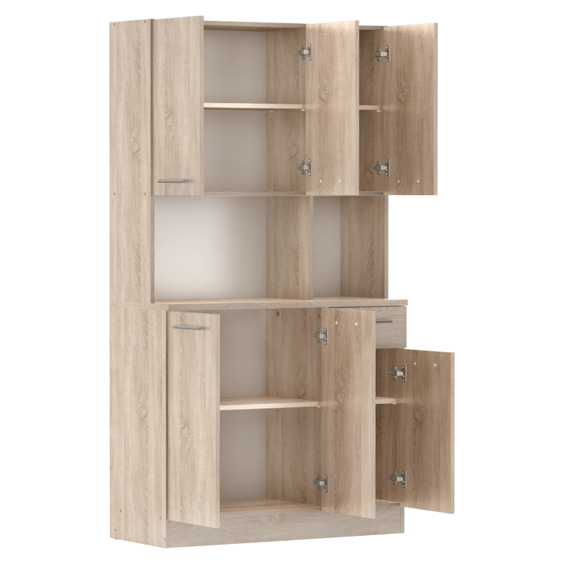 Casa si Gradina - Mobilier - Comode si corpuri - Corpuri bucatarie - Dulap de bucatarie cu sase usi, stejar sonoma, PELION NEW - Infinity.ro