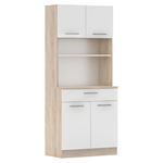 Casa si Gradina - Mobilier - Comode si corpuri - Corpuri bucatarie - Dulap de bucatarie cu patru usi, stejar sonoma/alb, DOMIS NEW - Infinity.ro