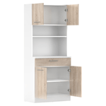 Casa si Gradina - Mobilier - Comode si corpuri - Corpuri bucatarie - Dulap de bucatarie cu patru usi, stejar alb/sonoma, DOMIS NEW - Infinity.ro