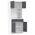 Casa si Gradina - Mobilier - Comode si corpuri - Corpuri bucatarie - Dulap de bucatarie cu patru usi, alb/grafit, DOMIS NEW - Infinity.ro