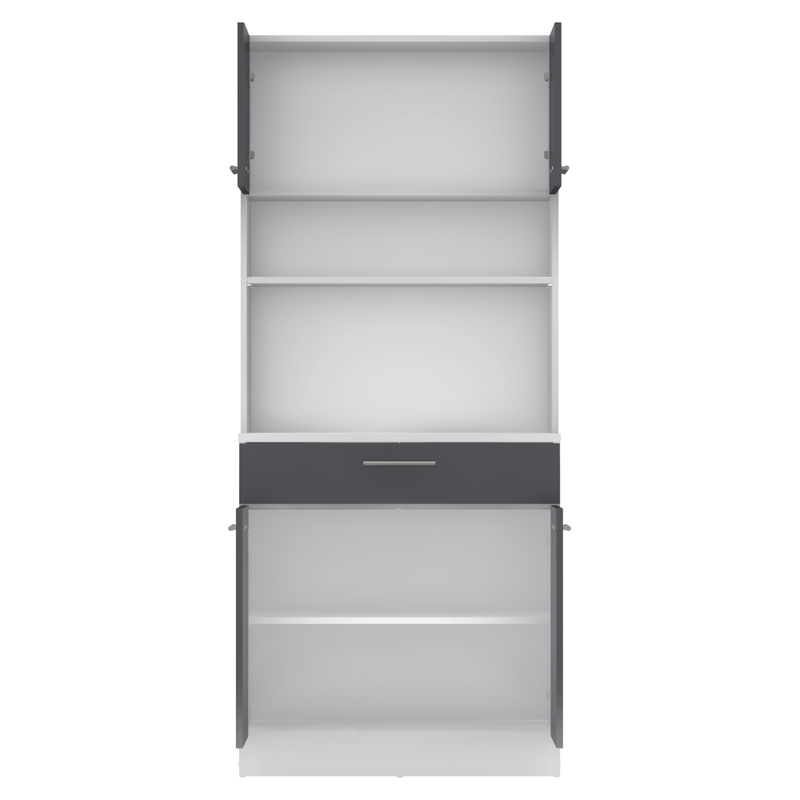 Casa si Gradina - Mobilier - Comode si corpuri - Corpuri bucatarie - Dulap de bucatarie cu patru usi, alb/grafit, DOMIS NEW - Infinity.ro
