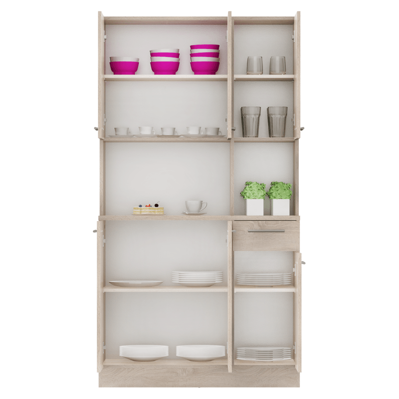 Casa si Gradina - Mobilier - Comode si corpuri - Corpuri bucatarie - Dulap de bucatarie cu sase usi, stejar sonoma, PELION NEW - Infinity.ro