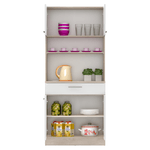 Casa si Gradina - Mobilier - Comode si corpuri - Corpuri bucatarie - Dulap de bucatarie cu patru usi, stejar sonoma/alb, DOMIS NEW - Infinity.ro