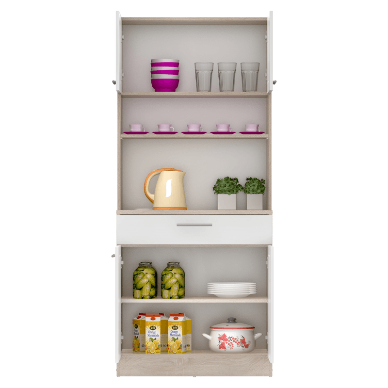 Casa si Gradina - Mobilier - Comode si corpuri - Corpuri bucatarie - Dulap de bucatarie cu patru usi, stejar sonoma/alb, DOMIS NEW - Infinity.ro