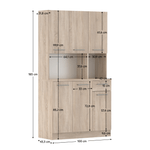 Casa si Gradina - Mobilier - Comode si corpuri - Corpuri bucatarie - Dulap de bucatarie cu sase usi, stejar sonoma, PELION NEW - Infinity.ro