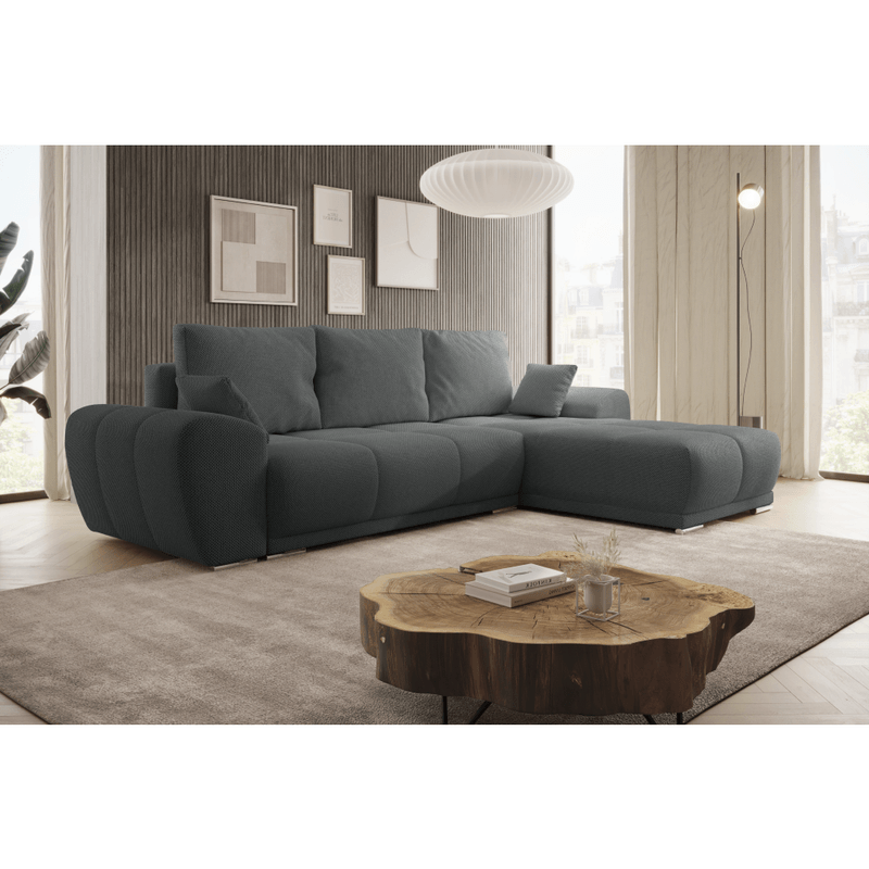 Casa si Gradina - Mobilier - Canapele si coltare - Coltare - Set canapea universala, gri inchis, KERIM ROH - Infinity.ro