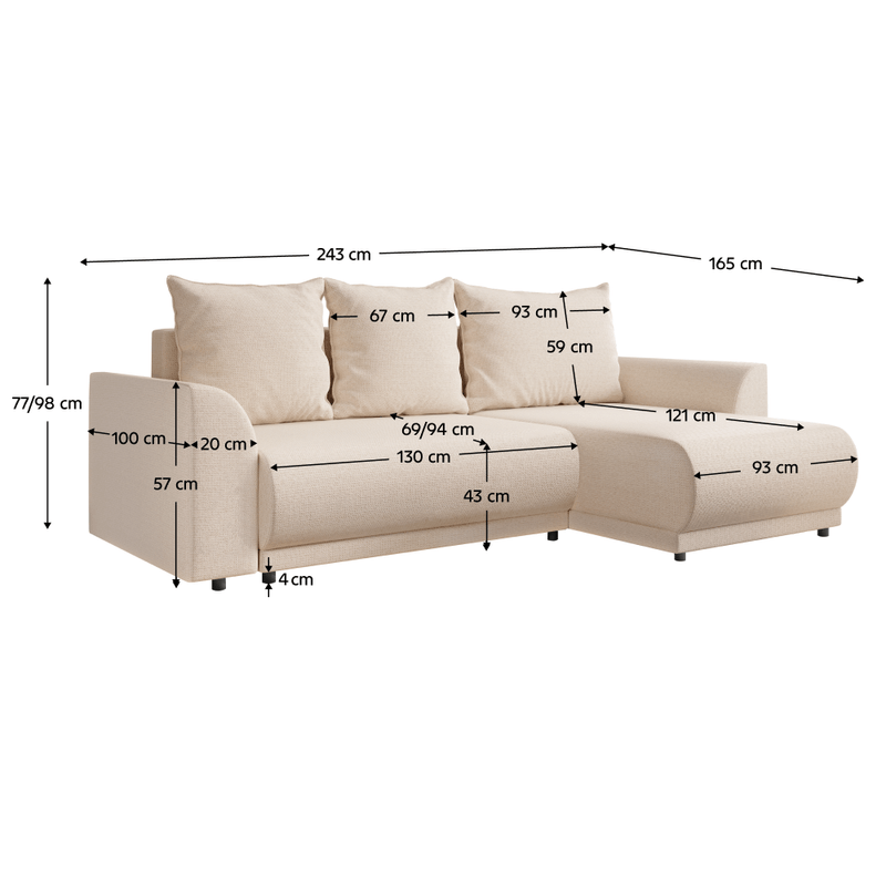 Casa si Gradina - Mobilier - Canapele si coltare - Coltare - Set de canapea universal, bej, LIMON ROH - Infinity.ro