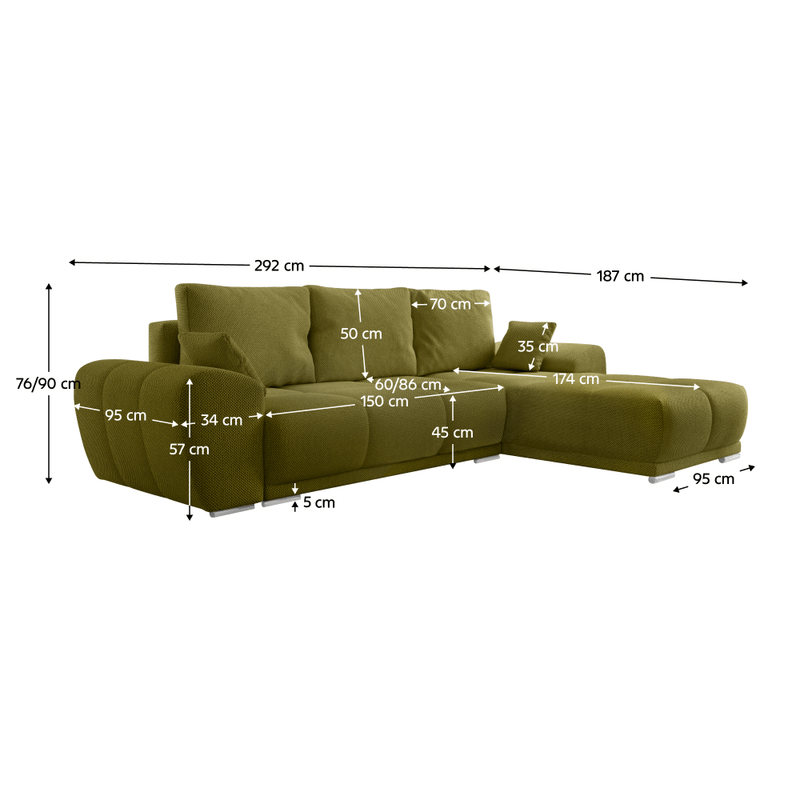 Casa si Gradina - Mobilier - Canapele si coltare - Coltare - Set canapea universala, masline, KERIM ROH - Infinity.ro
