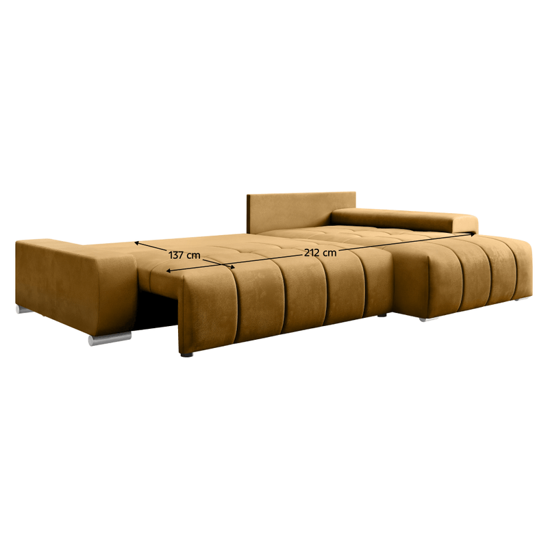 Casa si Gradina - Mobilier - Canapele si coltare - Coltare - Set canapea universal, mustar, VEZAN ROH - Infinity.ro