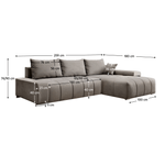 Casa si Gradina - Mobilier - Canapele si coltare - Coltare - Set canapea universala, gri, VEZAN ROH - Infinity.ro