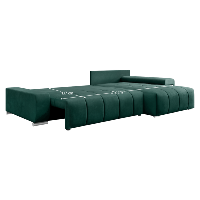 Casa si Gradina - Mobilier - Canapele si coltare - Coltare - Set canapea universala, smarald, VEZAN ROH - Infinity.ro