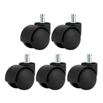Casa si Gradina - Mobilier - Feronerie si accesorii mobila - Roata, set de 5 buc., neagra, KOLIESKO TYP 1 - Infinity.ro