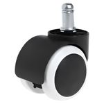 Casa si Gradina - Mobilier - Feronerie si accesorii mobila - Roata, set de 5 buc., negru/alb, KOLIESKO TYP 2 - Infinity.ro