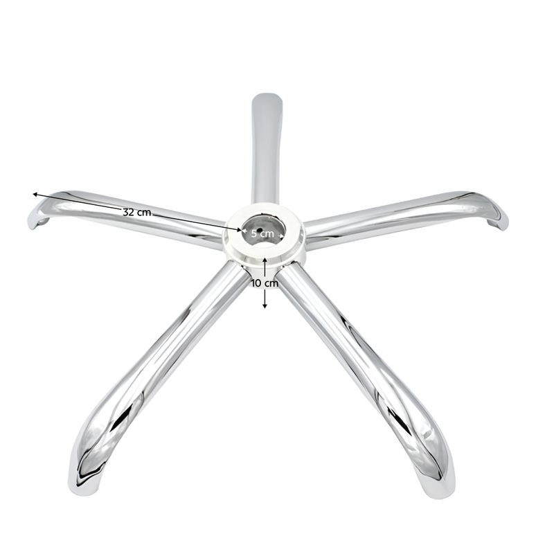 Casa si Gradina - Mobilier - Feronerie si accesorii mobila - Baza, crom, raza 32 cm, BAZA TYP 3 - Infinity.ro
