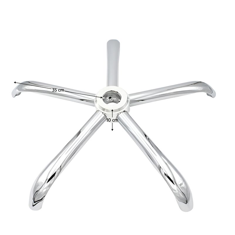 Casa si Gradina - Mobilier - Feronerie si accesorii mobila - Baza, crom, raza 35 cm, BAZA TYP 4 - Infinity.ro