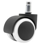 Casa si Gradina - Mobilier - Feronerie si accesorii mobila - Roata, set de 5 buc., negru/alb, KOLIESKO TYP 2 - Infinity.ro