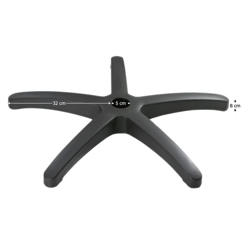 Casa si Gradina - Mobilier - Feronerie si accesorii mobila - Baza, neagra, raza 32 cm, BAZA TYP 5 - Infinity.ro