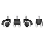 Casa si Gradina - Mobilier - Feronerie si accesorii mobila - Roata, set de 5 buc., negru/alb, KOLIESKO TYP 2 - Infinity.ro
