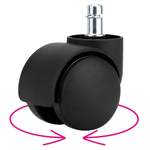 Casa si Gradina - Mobilier - Feronerie si accesorii mobila - Roata, set de 5 buc., neagra, KOLIESKO TYP 1 - Infinity.ro