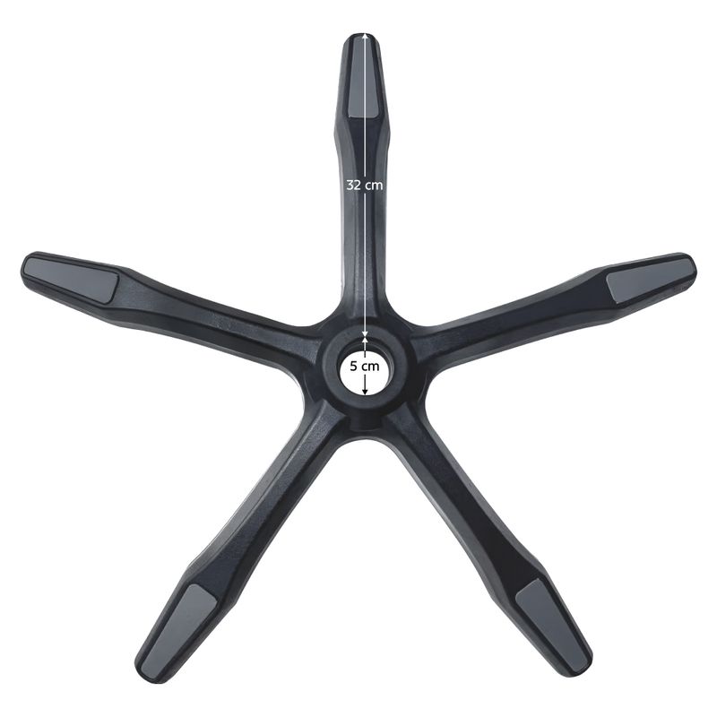 Casa si Gradina - Mobilier - Feronerie si accesorii mobila - Baza, negru/gri, raza 32 cm, BAZA TYP 7 - Infinity.ro