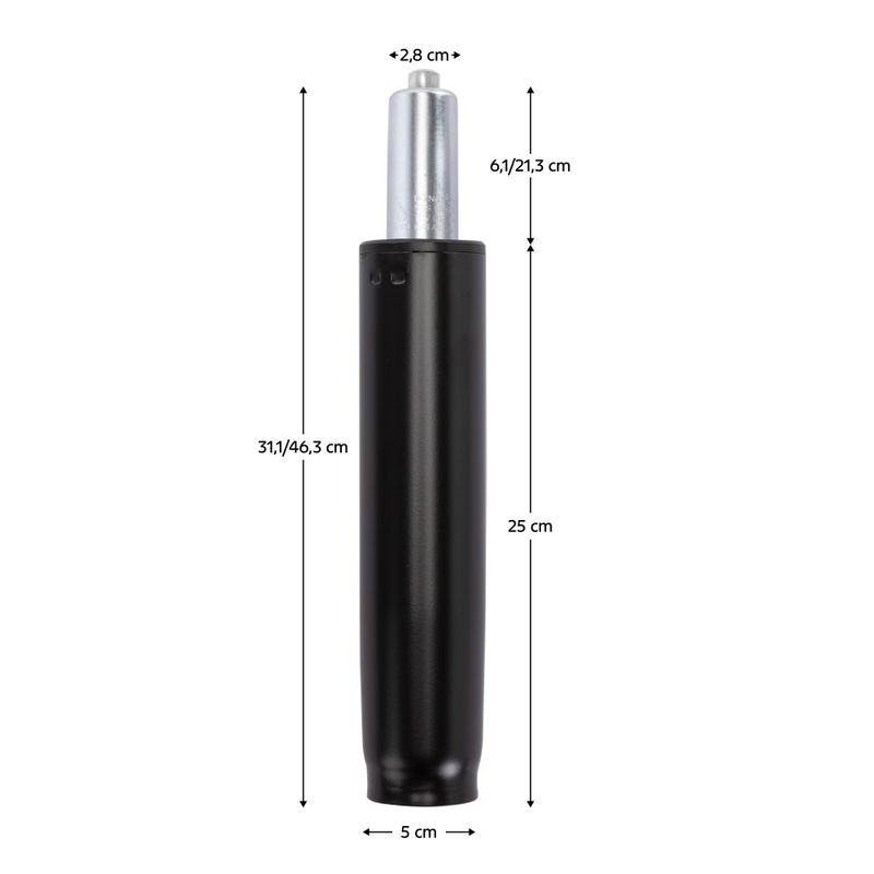 Casa si Gradina - Mobilier - Feronerie si accesorii mobila - Piston cu gaz, negru, lungime 46,3 cm, 150 kg, PIEST TYP 5 - Infinity.ro
