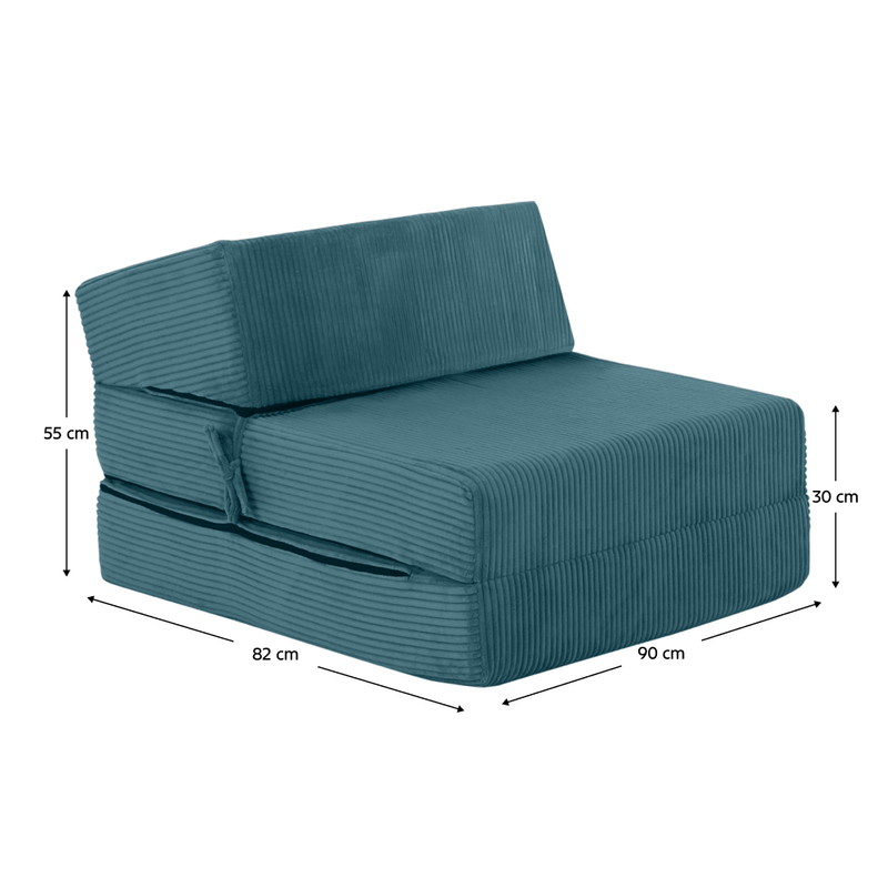 Casa si Gradina - Mobilier - Saltele si somiere - Saltele - Saltea/ fotoliu extensibil, 2in1, petrol, MALEN - Infinity.ro