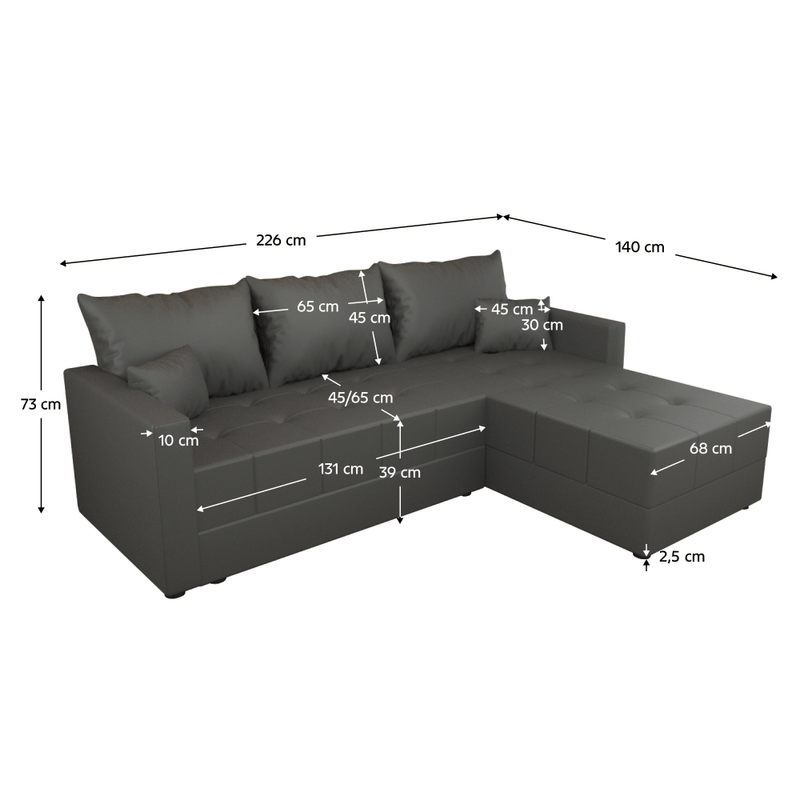 Casa si Gradina - Mobilier - Canapele si coltare - Coltare - Set canapea universala, gri, DUAN ROH - Infinity.ro