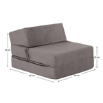 Casa si Gradina - Mobilier - Saltele si somiere - Saltele - Saltea pliabila/fotoliu extensibil, 2in1, gri, MALEN - Infinity.ro